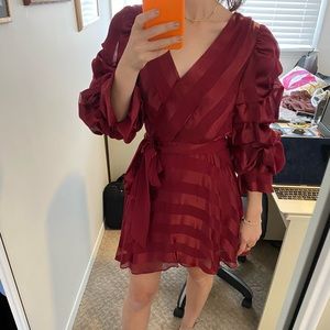 Alice + Olivia Red Dress in Size 2